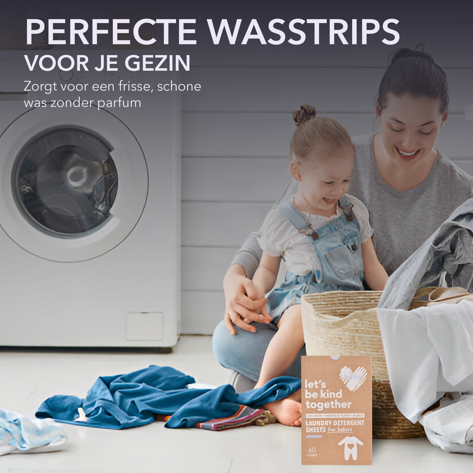 Natuurlijke Babywasstrips | 60 Zorgeloze Wasjes